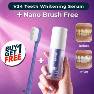 Pack Of 2 Teeth Brightening Hismiles V34 Colour Corrector Serum + Micro Nano Toothbrush Deal For Sensitive Gums Toothbrush